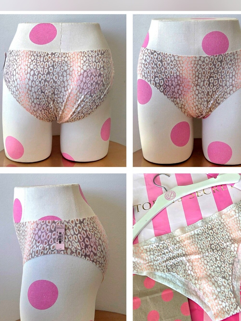 Victoria's Secret VTG No Show Seamless Sexy Low Rise Nylon Cheeky Panty NWT HTF